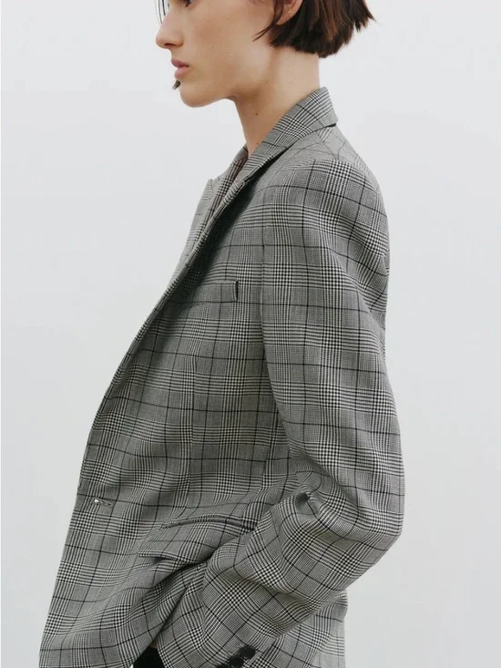 Nili Lotan Anabel Plaid Blazer - Picture 5 of 11